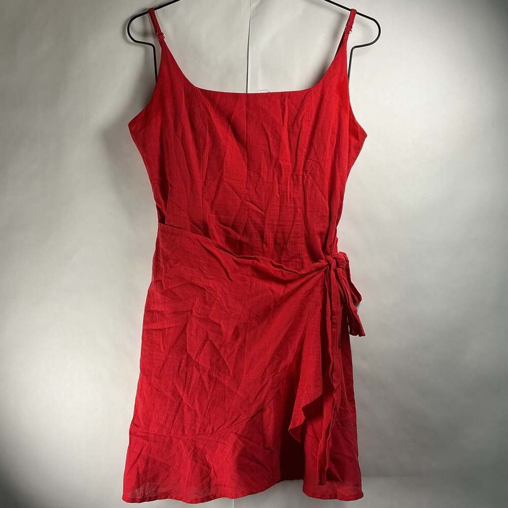 Princess Polly Love Lane Red Mini Wrap Dress